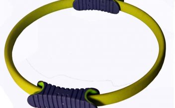 arco anel flexivel para pilates circulo mágico pernas amarelo