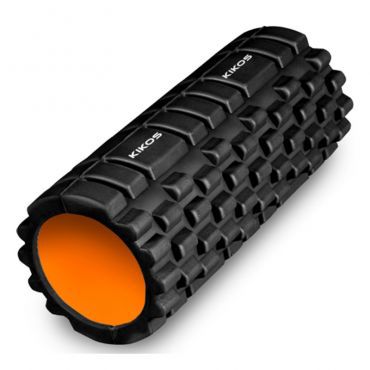 Rolo para yoga e pilates com textura preto