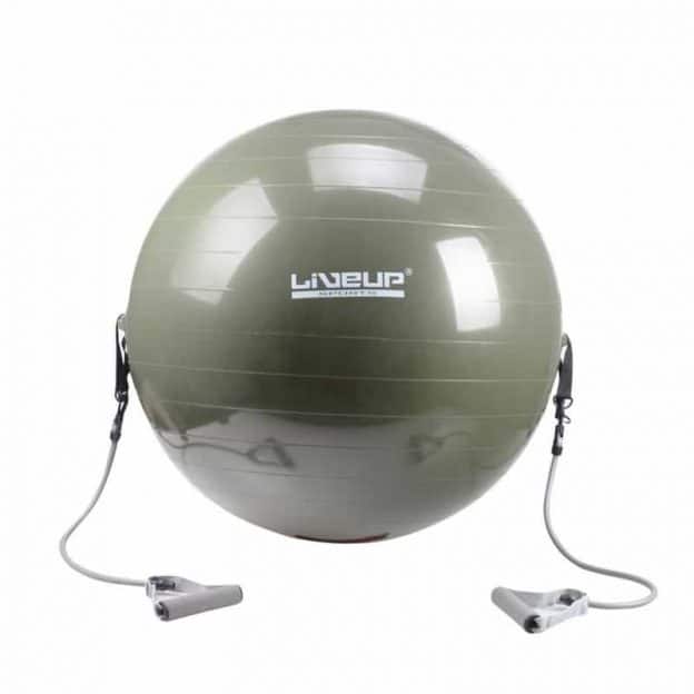 Esfera de Pilates com Extensores cor Cinza 65 cm
